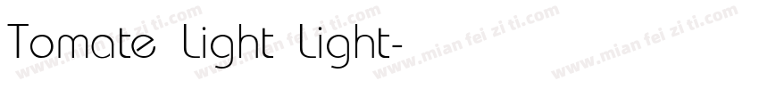 Tomate Light Light字体转换